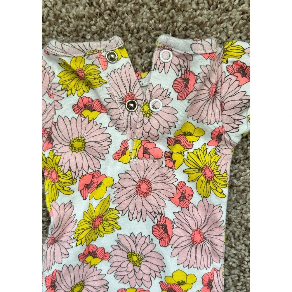 Carters Just One You Baby Girls Short Sleeve Floral Hummingbird Bodysuit 3-Pack